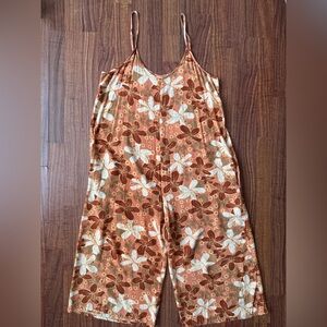 Waiwaolani Floral Sleeveless Jumpsuit small